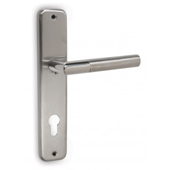 Paslanmaz Aynalı Çift Kıvrımlı Çelik Kapı Kolu